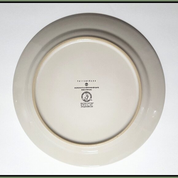 NEW RARE Pottery Barn Set of 4 Beatrix Potter Peter Rabbit Salad Plates NIB - Picture 8 of 10